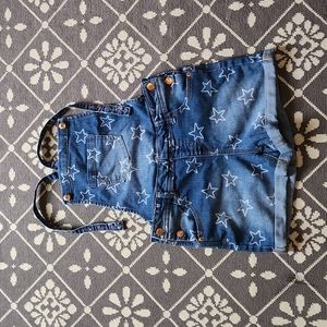 Cat and Jack star pattern overall shorts